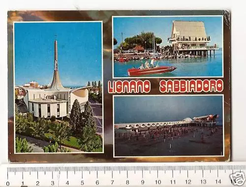 Cartolina D'epoca Lignano Sabbiadoro Udine F6041