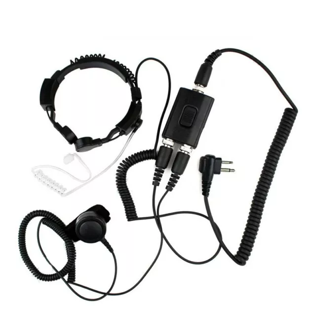 Tactical Military Throat Mic Headset For Motorola GP88 GP300 P040 PRO1150 EP450