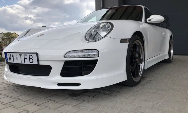 Front Bumper spoiler lip for Porsche 911 (997) 09-12 Splitter Skirt Extension