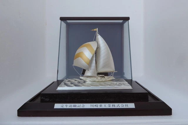 TAKEHIKO 武比古 作 YACHT ヨット No.6 純銀レリーフ Silver 999 帆船