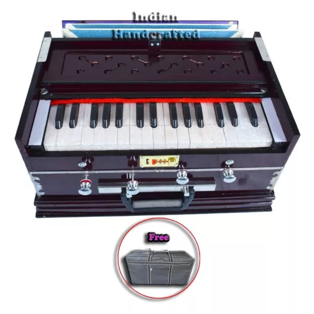 Harmonium 4 Stopper High Class Sound 32 Key Double Bellow Musical Instrument