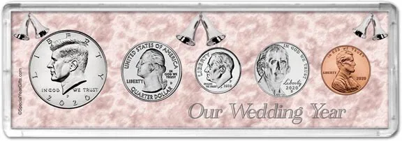 Our Wedding Year Coin Gift Set, 2020