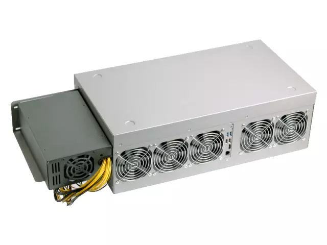 9x Manli P106-90 6GB GPU Mining RIG 1600W PSU