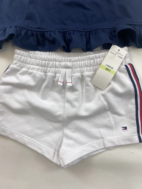 Tommy Hilfiger Outfit Shirt & Shorts Girls 4T Sleeveless 3