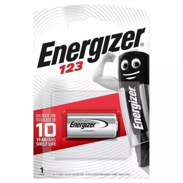 Pile CR123 Lithium 3V lot de 10 piles CR123 Energizer batterie CR123A Photo