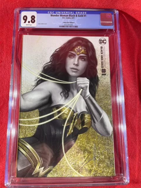 Wonder Woman: Black & Gold #1 (Carla Cohen Exclusive Variant B) ~ Cgc 9.8 Nm/M