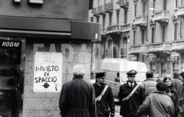 Foto vintage de archivio Italia, Manifestación Contra La Drogas, impresión