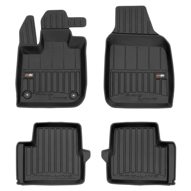 TPE Frogum Pro-Line Fußmatten für Fiat 500e II ab 2020 TPE Gummi-Autoteppich-Set