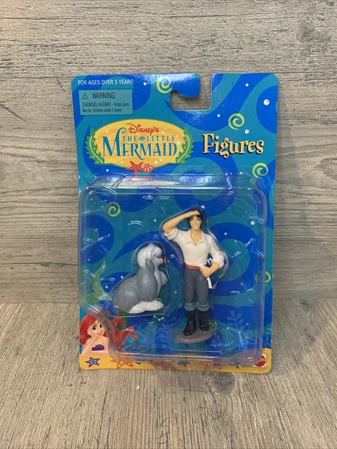 DISNEY THE LITTLE Mermaid Prince Eric Mattel Figure W Max Mattel disney-the-little-mermaid-prince-eric-mattel-figure-w-max-mattel