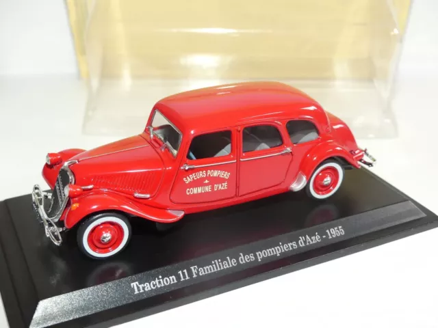 CITROEN TRACTION 11 FAMILIALE DES POMPIERS Dâ€™AZE 1955 UNIVERSAL HOBBIES  1:43