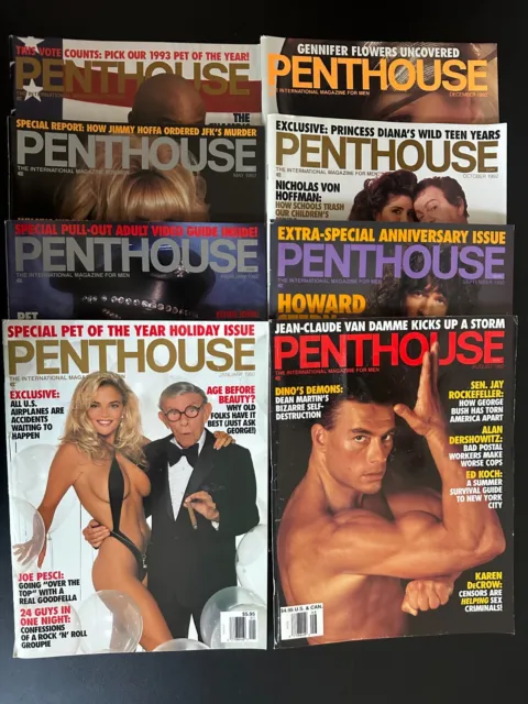 Penthouse Magazine - Various issues from 1992