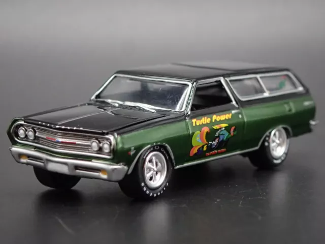 1965 65 Chevy Chevrolet Chevelle Wagon Turtle Wax 1:64 Scale Diecast Model Car
