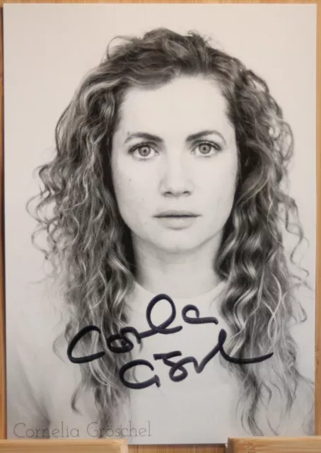 Cornelia Gröschel Orig Autogramm signiert Schauspiel TATORT Dresden - AK