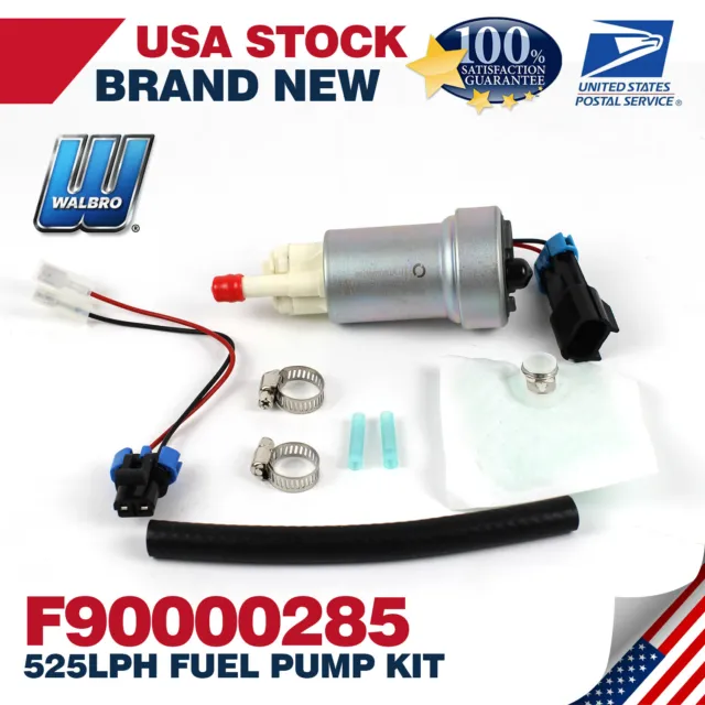 OEM Walbro/TI F90000285 525lph Hellcat Fuel Pump & Install Kit & Rewire Kit E85