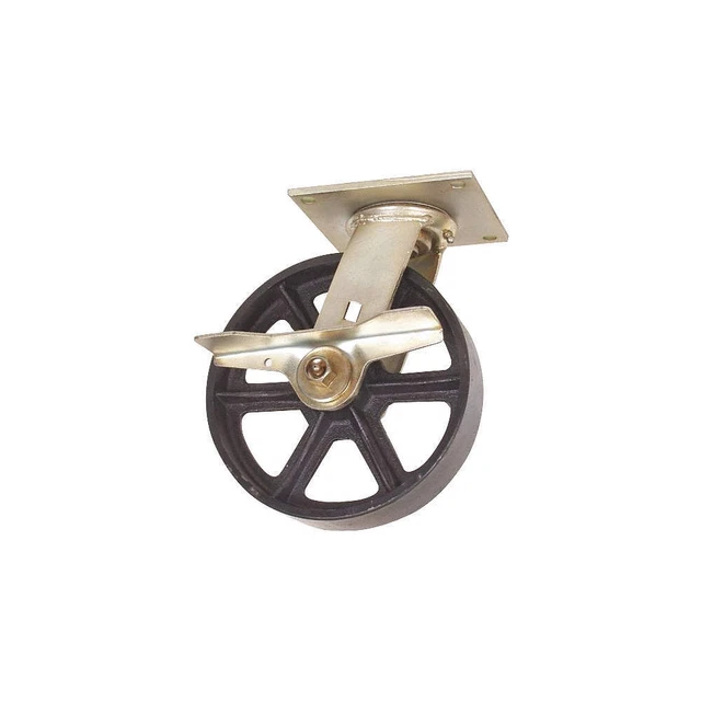 GRAINGER APPROVED 1NVH5 Standard Plate Caster,Swivel,1200 lb.
