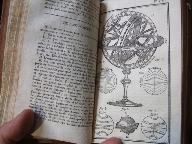 Lot Livres Anciens, 1819, 1 volume, 24 planches, Sciences, géographie, complet