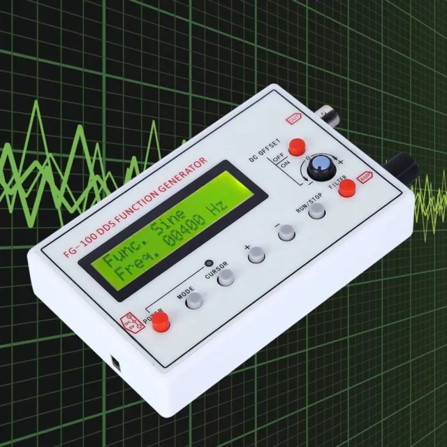 Generatore di funzioni compatto FG100 DDS per calibrazione tempo scansione oscilloscopio
