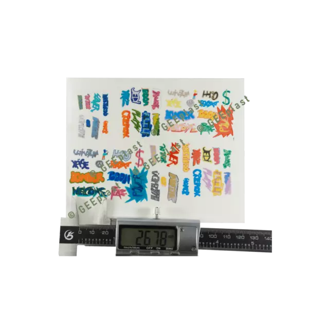 Spur Z Graffiti Aufkleber transparent DIN A6, auch Spur N, 56 Sticker