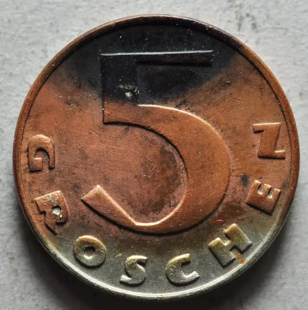 1934 Austria 5 Groschen