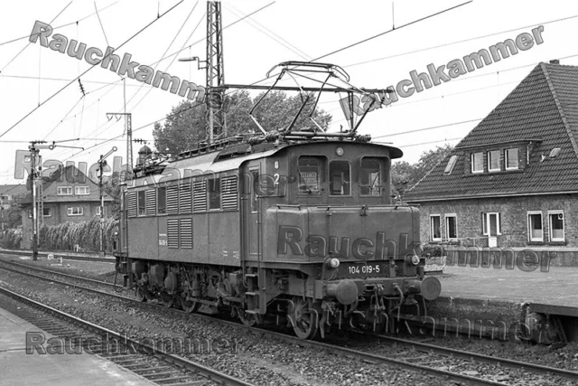DB 104 019-5  Rheine 1974 / orig. KB Negativ + Datei!  975#19