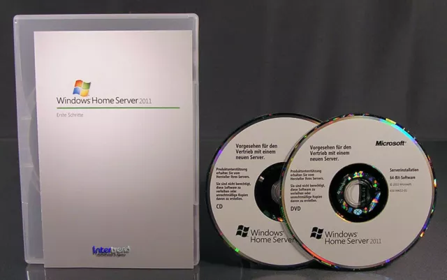 Microsoft Windows Home Server 2011 + 10 CAL Vollversion 64-Bit Box + DVD OVP 2