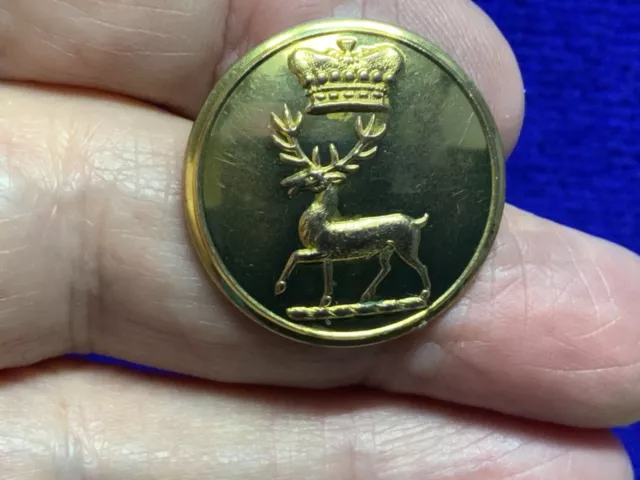 THOMAS TOWNSHEND, 1st VISCOUNT SYDNEY, STAG TRIPPANT LIVERY BUTTON 26mm 1800 NOS