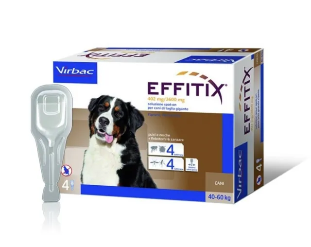 Virbac Effitix 4 Pipette Cani 40-60 Kg