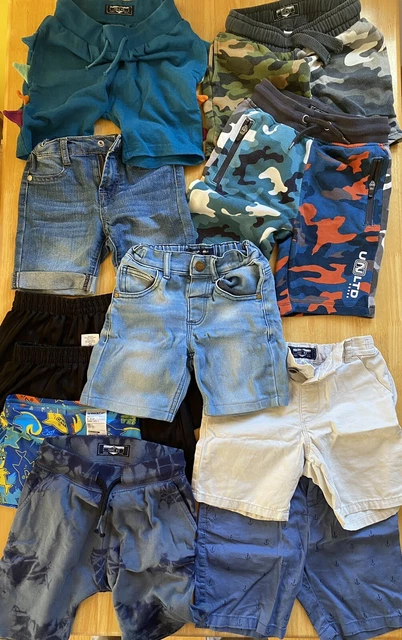 Ragazzi 11 x pantaloncini pacchetto età 4-6 Next / HM / George / + felpa con cappuccio