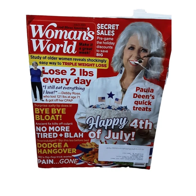 WOMAN'S WORLD MAGAZINE July 3 2023 Paula Deen £3.24 PicClick UK