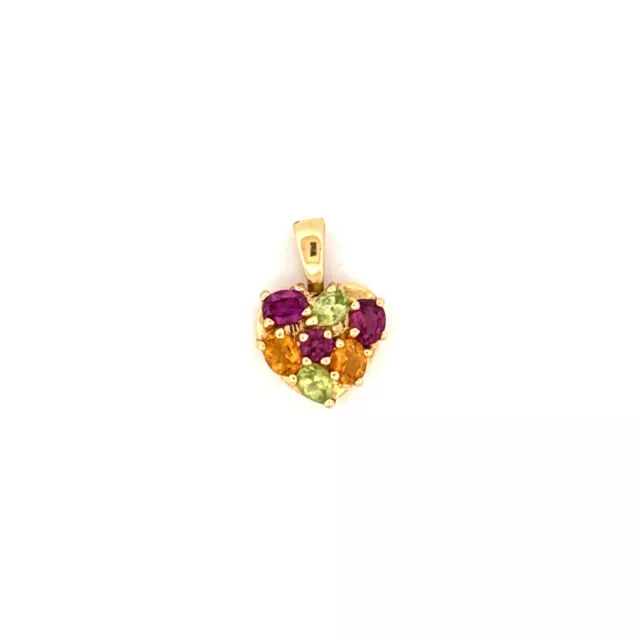 Pendentif Coeur Or Jaune 18k