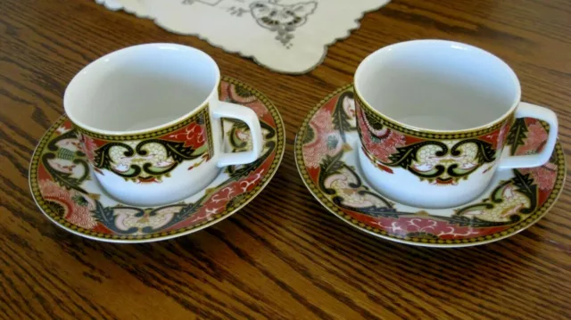 IMPERIAL IMARI Early 19th Century Georges Briard BRRIMI Tea Cup & Saucer Set 2