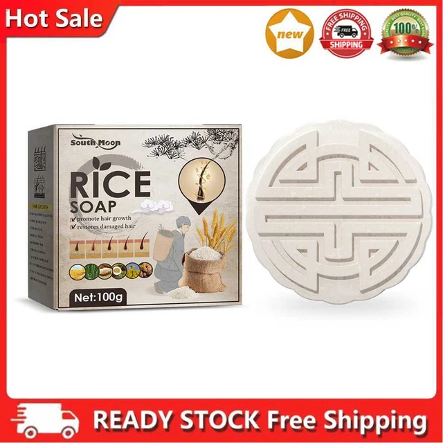 Jabón de agua de arroz para el cabello jabones naturales para suavizar el cabello productos nutritivos para el cuidado del cabello
