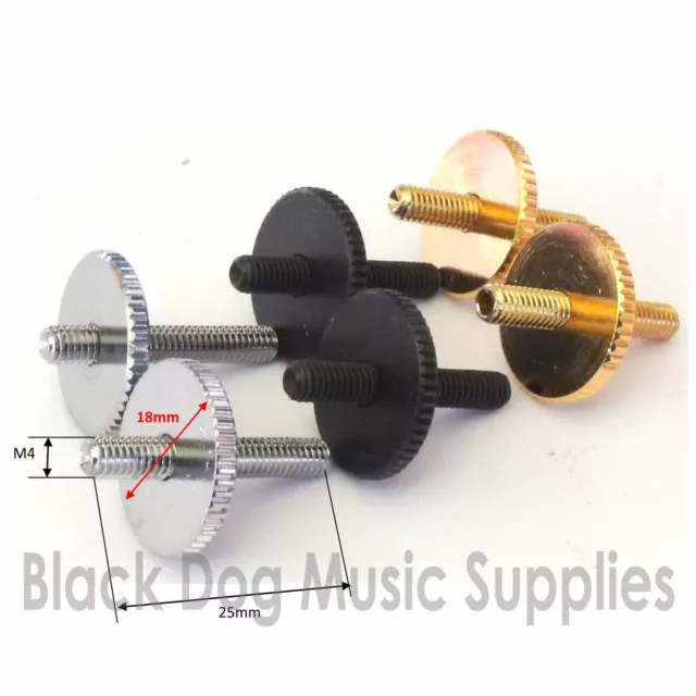Accorde O Matic Guitare Pont Postes Hauteur Réglage Vis Chrome Noir ou Doré