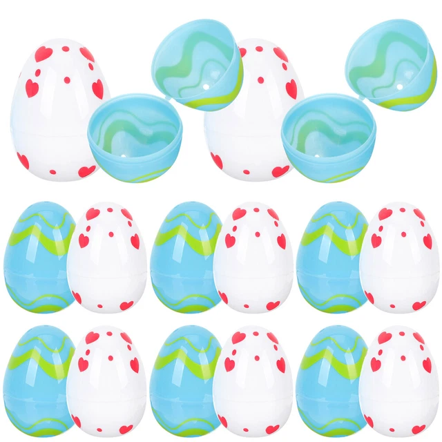 20 pz uova di Pasqua in plastica riempibili apribili uova di Pasqua decorative in plastica