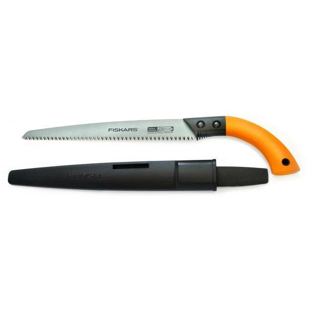 Fiskars Handsäge mit feststehendem Blatt SW84 Hand Säge Schwarz Orange 52 cm