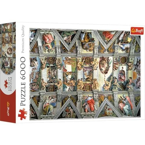 Trefl Puzzle Voûte de la Chapelle Sixtine 6000 Pièces Qualité Premium pour Ad...