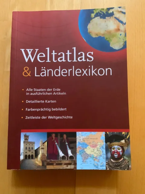 Weltatlas und Länderlexikon, Gebraucht, Inkl. Bilder und Details,Reiseverkehr