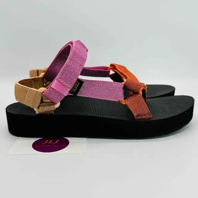 Teva Women's Midform Universal Sandals Metallic Pink Multi 1090969 Size 9