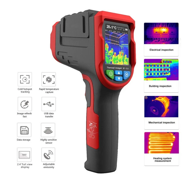 INFRARED THERMAL TEMPERATURE Imager Heat Gun Imaging Sensor Detector IR