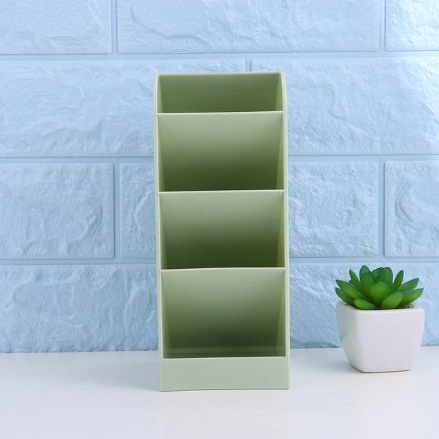3 Pieces Stationery Desktop Storage Organizer Makeup Brush Dual Purpose