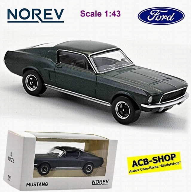 Miniature Norev 1/43 Ford Mustang Bleu Métal - Diecast - 270584