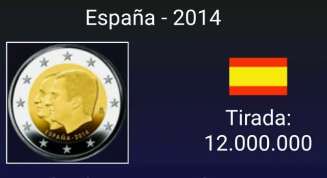 Vendo Moneda De 2 Euros Conmemorativa  España  2014. Cambio De Trono. S/C