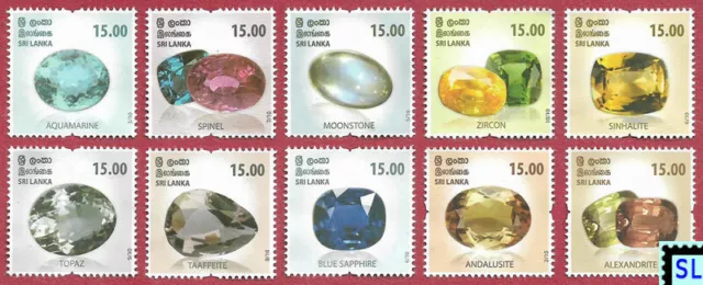 Sri Lanka Stamps 2021, Gems, MNH