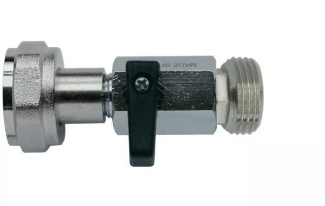Absperrhahn 5/8" Sechskantmutter Bier Kohlensäure CO2