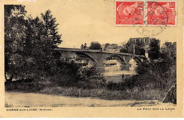 58.AM18755.Cosne.Le pont sur la Loire
