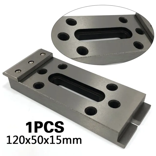 1Pcs Stainless Steel Wire EDM CNC Fixture Tool 120x50x15 mm Silver Durable New