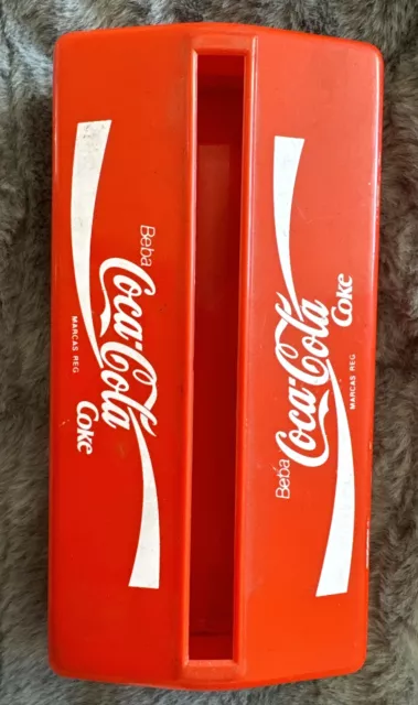 Coca Cola 90’s Spanish Vintage Napkin Holder Dispenser Coke Retro Collectable