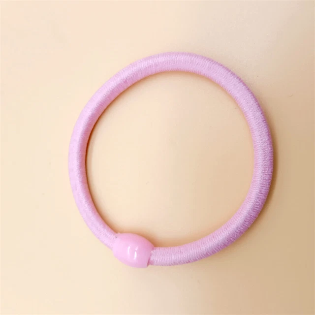 1PC New Hair Accessories Women Concise High Elastic Hair Tie Rope pink Hair Ring