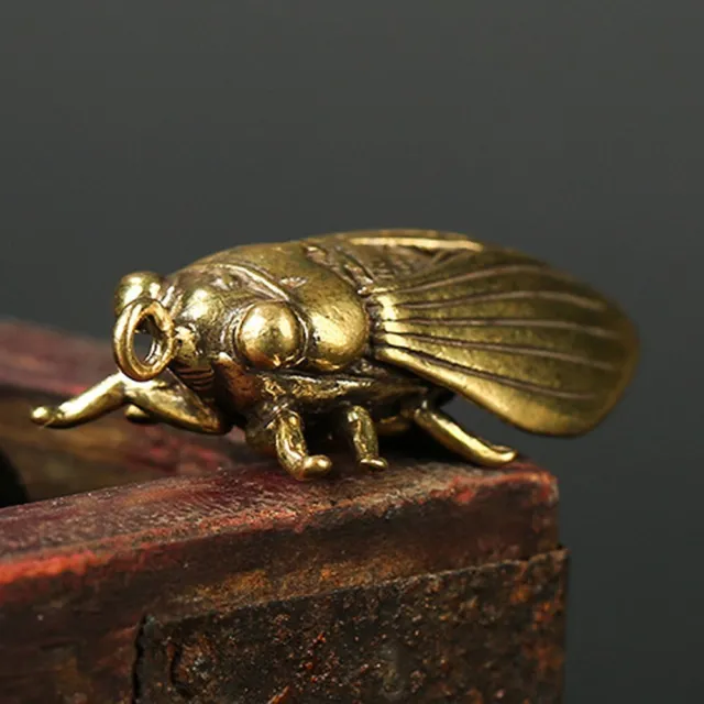 Creative Cicada statue Collection Exquisite Ornaments Lifelike Portable