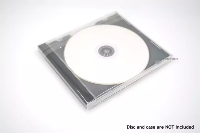 500 OPP wiederverschließbare Kunststoff-Wrap-Tasche für Standard 10,4 mm CD Schmucketui Peal & Seal 3